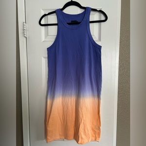 Ombré tie dye mini dress. Size M